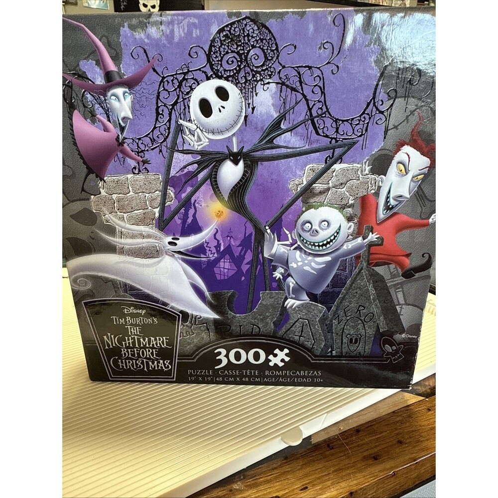Nightmare Before Christmas Antics Oversized 300 Piece Jigsaw Puzzle Disney!